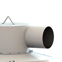 Cyclone Receivers - Horizontal air outlet
