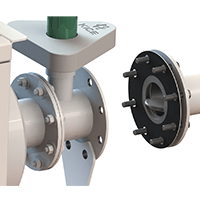Air Power Units - Outlet silencer with check plate assembly